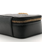 Caviar Quilted Mini Boy Clutch With Chain Black