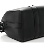 Grained Calfskin Aerogram City Keepall Black