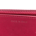 Patent Quilted Brilliant Wallet On Chain WOC Coral