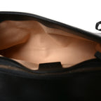 Calfskin Matelasse Small GG Marmont Shoulder Bag Black