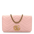 Calfskin Matelasse GG Marmont Mini Bag  Perfect Pink