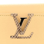 Taurillon Snakeskin Mini Capucines Banane