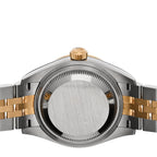 Stainless Steel 18K Yellow Gold 28mm Oyster Perpetual Datejust Watch Silver 279173