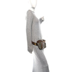 GG Supreme Monogram Textured Calfskin Retro Interlocking G Belt Bag Beige Ebony Brown Sugar