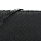 Soft Microguccissima Crossbody Wallet Black