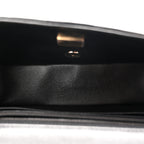 Lambskin Quilted Mini Rectangular Flap Black