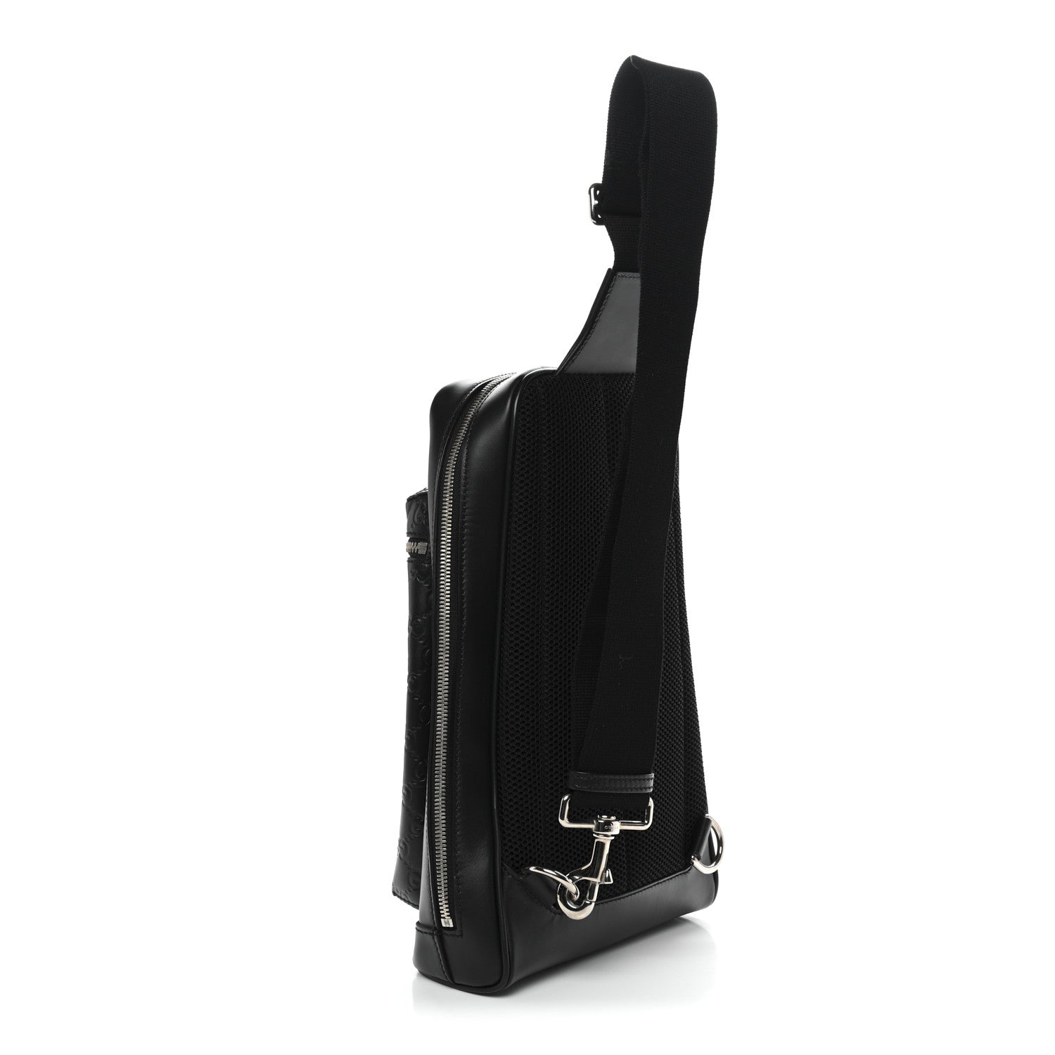 Guccissima Sling Backpack Black