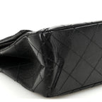 Aged Calfskin Quilted 2.55 Reissue 227 Flap Black