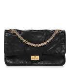 Lambskin Quilted Crush 2.55 Reissue 225 Flap Black