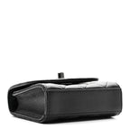 Lambskin Quilted Mini Trendy CC Clutch With Chain So Black