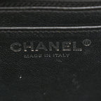 Patent Calfskin Quilted Mini Square Flap Black