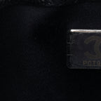 Metallic Caviar Quilted Mini Chanel 25 Handbag Dark Blue