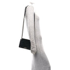 Orylag Rabbit Fur Calfskin Small Boy Flap Black