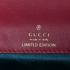 Velvet Matelasse Crystal Sequin Heart Embroidered GG Marmont Mini Bag Light Raspberry Rose