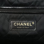 Shiny Calfskin Quilted Chanel 22 Black