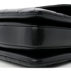 Lambskin Quilted Small Trendy CC Dual Handle Flap Bag Black