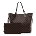 Damier Ebene Neo Neverfull MM Rose Ballerine