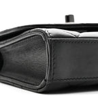 Lambskin Quilted Mini Trendy CC Clutch With Chain So Black