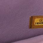 Lambskin Quilted Mini Square Flap Purple