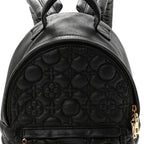 Lambskin Flower Quilted Palm Springs Backpack PM Black