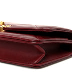 Lambskin Quilted Chanel 19 Wallet On Chain WOC Burgundy