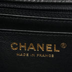 Caviar Quilted Mini Rectangular Flap Black