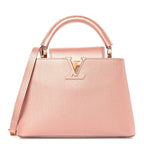 Metallic Taurillon Capucines BB Pearly Pink
