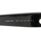 Acetate Cat Eye Swan Slim Sunglasses LW40178F Black