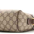 GG Supreme Monogram Web Small Ophidia Shoulder Bag Brown