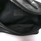 Calfskin Monogram Shadow Rush BumBag Black