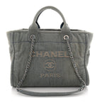 Denim Small Deauville Tote Light Blue