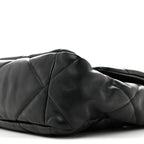 Lambskin Quilted Large Chanel 19 Flap Black