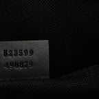 GG Supreme Monogram Web Small Flat Messenger Bag Black Grey