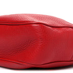 Pebbled Calfskin Small Soho Disco Bag Vibrant Red