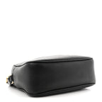 Pebbled Calfskin Small Soho Disco Bag Black