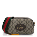 GG Supreme Monogram Web Neo Vintage Shoulder Bag Beige New Acero Crop
