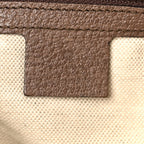 GG Supreme Monogram Textured Dollar Calfskin Web Medium Ophidia Carry-On Duffle Bag Beige Ebony New Acero
