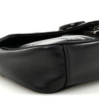 Calfskin Matelasse Monochrome Mini GG Marmont Shoulder Bag Black