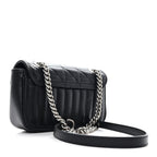 Calfskin Matelasse Aria Mini GG Marmont Shoulder Bag Black