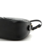 Calfskin Matelasse Small GG Marmont Chain Shoulder Bag Black
