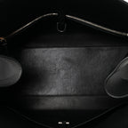 Matte Grained Calfskin EW Margaux Black