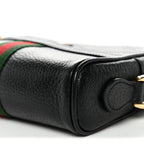Calfskin Web Mini Ophidia Shoulder Bag Black