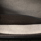 GG Supreme Monogram Textured Dollar Calfskin Web Mini Ophidia Envelope Shoulder Bag Beige Ebony New Acero