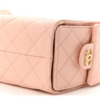 Caviar Quilted Mini Chanel 25 Handbag Light Pink