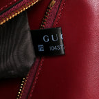 Calfskin Matelasse Small GG Marmont Shoulder Bag Rosso Ancora Red