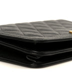 Caviar Quilted Boy Wallet On Chain WOC Black
