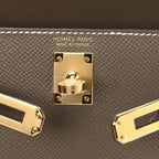 Epsom Mini Kelly Sellier 20 Etoupe