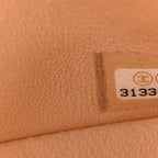 Caviar Quilted Small Double Flap Beige