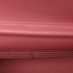 Caviar Quilted Wallet on Chain WOC Pink
