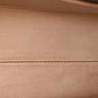 GG Supreme Monogram Berry Textured Dollar Calfskin Small Padlock Tote Beige Ebony Light Copper Mystic White